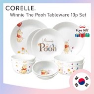 [CORELLE x Winnie The Pooh ] Tableware 10p Set for 2 People (Round Plate) / Dinnerware