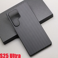 เคส S25 Samsung เคสคาร์บอนไฟเบอร์แท้สำหรับ S25 Samsungฝาครอบ S25 Samsung บางพิเศษป้องกันการตก