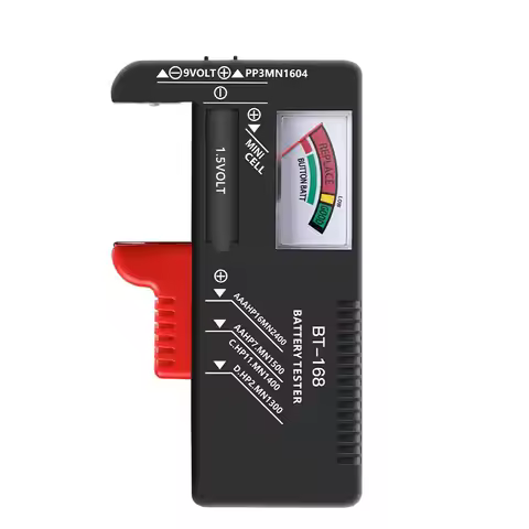 BT-168 Universal Battery Tester Power Meter Color Voltage Checker for AA AAA C D 9V 1.5V Button Cell