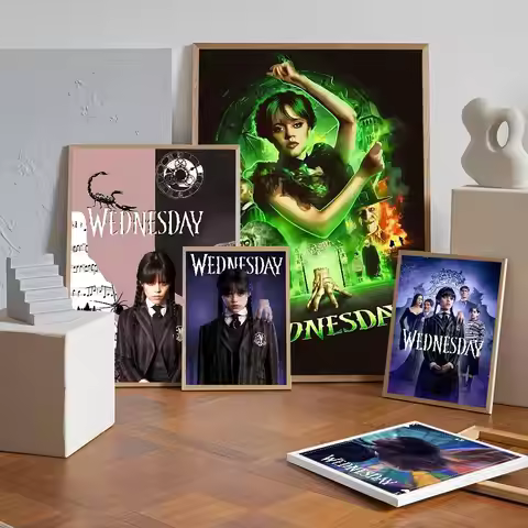Hot Movie Classic W-Wednesdayes Anime Posters Sticky Whitepaper Prints Posters Artwork Kawaii Room D