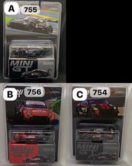Minigt MINI GT 日本獨家Super GT系列  755 Nissan Z GT500 754 Nismo GTR GT3 756