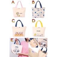 ORIGINAL SNOOPY CANVAS CARRY BAG 5 MOTIFS (26X7X19.5)