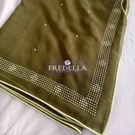 [Klim TEBAL EXCLUSIVE🌀] Bawal Dinda (Manik Copy Swarovzki -  Tudung Bawal Batu Manik Batu Tabur Bida