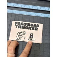 Password Tracker - Mini Booklet Notebook
