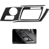 Car Gear Shift Panel Sticker Carbon Fiber Decal Cover for Chevrolet Corvette C7 Z06/Stingray Z51/Gra