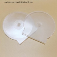 # exten # 1/3PCS Transparent Plastic Single Piece Round Disc Case CD Case Thickened CD DVD Disc Box 