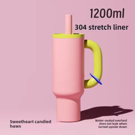 Pero Fancy Tumbler Permos 1200ML with Handle / Botol Minum Tumbler Vakum Anti Panas dan Dingin 1200M