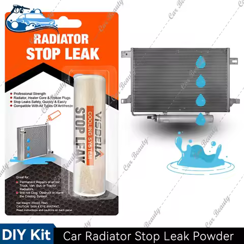 Radiator Stop Leak Sealer Powder For Conditioner Repair Kit Car Heater Core Freeze Plugs Cooling Sys