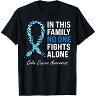 Colorectal Cancer Colon Cancer Blue Ribbon T-Shirt