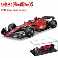 Urago Mô Hình Ô Tô Đúc Chết 1:43 F1 2022 #16 #55 F1 Scuderia Ferrari Đồ Chơi Trang Trí Phòng Trẻ Em