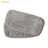 Winu 2Piece Washable Steamed Mop Pad  Absorbency Polyester Mats for NE033 NE033M