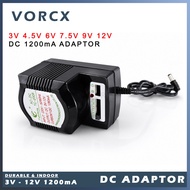 TC2008 3V 4.5V 6V 7.5V 9V 12V DC Adaptor 1200mA