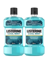 LISTERINE Mouthwash Cool Mint Twin Pack 750ml / 2 x 750ml (Exp:10/2026)