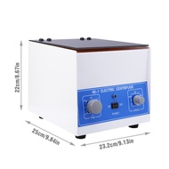 【Ready Stock】Electric Lab Benchtop Centrifuge Low-speed 4000rpm Centrifuge Machine 6 Tubes x 20ml wi
