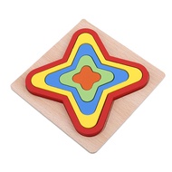 Children's Puzzle Geometric Shape Cognitive Puzzle Early Education Wooden Puzzle Matching Toy