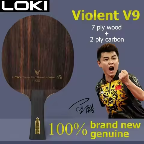 LOKI V9 Ping Pong Blade 9 K9 Ply Wood Carbon Violent-9 OFF+ Professional Table Tennis Racket Blade w