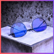 Kacamata Minus Bluecromic Photocromic Pria Wanita Korea Oval Titanium Optik Asli Ori