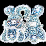 Prince Armor Third Marshal Wearing Silver Silk Cloth Blue Onion Version Granular Scale