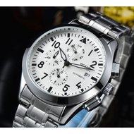 Epos EPOS Sports Series Mechanical Movement Stainless Steel Strap Men's Watch Rui Watch White Dial