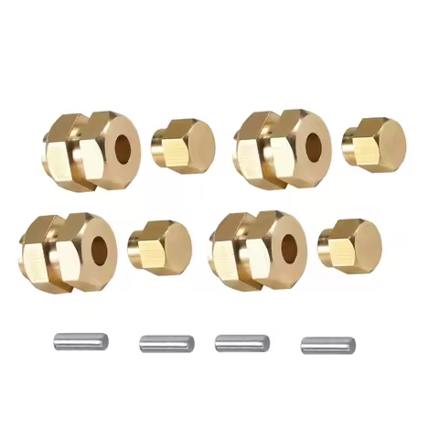 Brass TRX4M Wheel Hex Hub Extenders 7MM Thickness for 1/18 RC Crawler Car TRX4-M Bronco Defender Cha