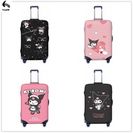 Kuromi Design Printing Luggage Cover Washable Suitcase Protector Anti-scratch Suitcase cover Fits 18-32 Inch Luggage