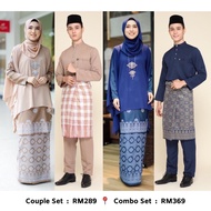 Songket Kurung Moden . Baju Melayu Sakura . Sedondon Couple Set Nikah Tunang Pengantin . Kurung Song