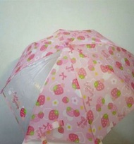 日本Rainbow Drop兒童透明窗口長遮雨傘 Umbrella