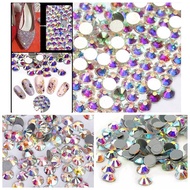 Crystal AB MIX Flat Rhinestone AB Hiasan Nail Art Kuku Aksesoris