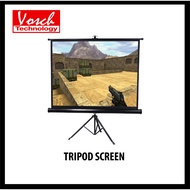 VOSCH Solid Series Tripod Projector Screen 7ft x 7ft (84 inch x 84 inch)