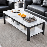 Square Coffee Table Italian Tempered Glass Simple Living Room Household Light Luxury Office Small Ap