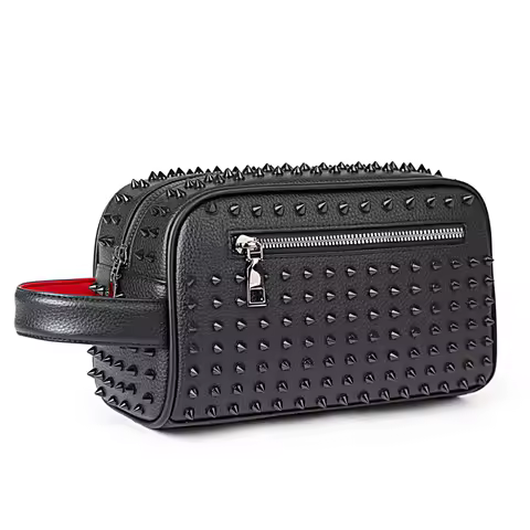 High quality PU leather rivet design men's clutch bag handbag sacoches hommes pochette uomo bag for 