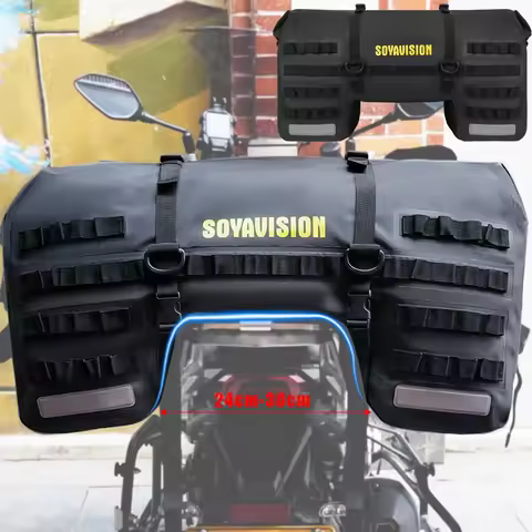 80L 50L Motorcycle Tail Seat Saddle Bags Side Storage Luggage Universal Motorcycle Dry Bag Waterproo