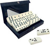 F Fityle Double Six Dominoes with Carrying Case Professional Activity Educational Toy Classic Tile G