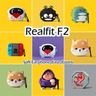 READY STOCK For Realfit F2 Case Creative Cartoons Soft Silicone Earphone Case Casing Cover