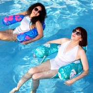 Sloosh Pool Floats Chairs Adult，2 Packs Inflatable Noodle Chair with Sling Soft Fabric，Floating Pool