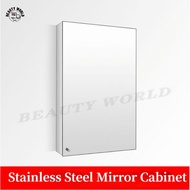 [SG Seller]Stainless Steel Mirror cabinet bathroom storage mirror cabinet, wall-hanging mirror cabin