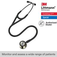 3M Black Tube, Champagne-Finish Chestpiece, Cardiology IV 6179, 3M Littmann Stethoscope