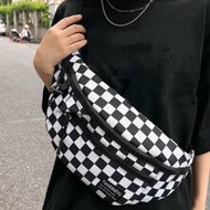 Fashion Colorblock Women Waist Bag Large Capacity Fanny Pack Chest Bag (47cm*11cm*18cm)