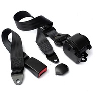 3-Point Automatic Seat Belt Gray Safety Bell 3-Point Lock Type Car