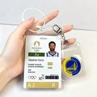 Curry, Kobe, James, star card keychain, Irving, Du Curry Kobe James star card keychain Irving Durant