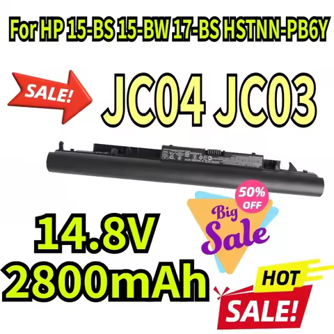 14.8V 2800mAh New JC04 JC03 Laptop Battery For HP 15-BS 15-BW 17-BS HSTNN-PB6Y 919682-831 HSTNN-LB7W