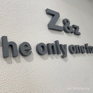 Cement Coffee Shop Wall Decoration Three-Dimensional Wall Sticker 3dlogo Background Wall Acrylic Fon