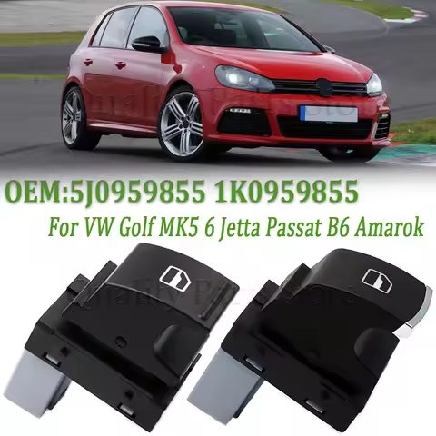 For VW Golf MK5 6 Jetta Passat B6 Amarok 1PC Window Lifter Control Single Switch Button 5J0959855 1K
