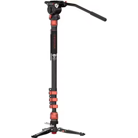 Ifootage Cobra 3 Carbon Fiber Tripod CB3 C180F-P Monopod with Pedal-Release Mini Tripod Base for Pho