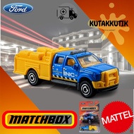 Matchbox Ford F-550 Super Duty Inc Construction Truck Car Blue Yellow