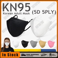 [Local Stock Arrive In 2 Days] 50 PCS KN95 Face Mask 5layers Adult Duckbill Mask non Medical Protect 5D Mask Kn95 Effective against viruses KN95 5D mask