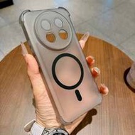 1pc Matte TPU Magnetic Phone Case (With Lens Film) Compatible With S22-26, Mate60, Mate60 Pro/Mate60