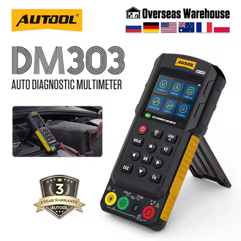 AUTOOL DM303 Car Circuit Tester Auto Diagnostic Digital Multimeter Oscilloscope Ammeter Analog Signa