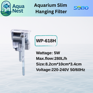 SOBO Aquarium Hanging Filter Pump WP-618H WP-628H WP-638H Slim Filter-Aquascape Water Pump for Akuar