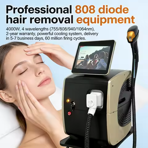Portable 808 4wave Diode Laser Permanent Hair Remove Fast Depilation Painfree Follicle Penetration S